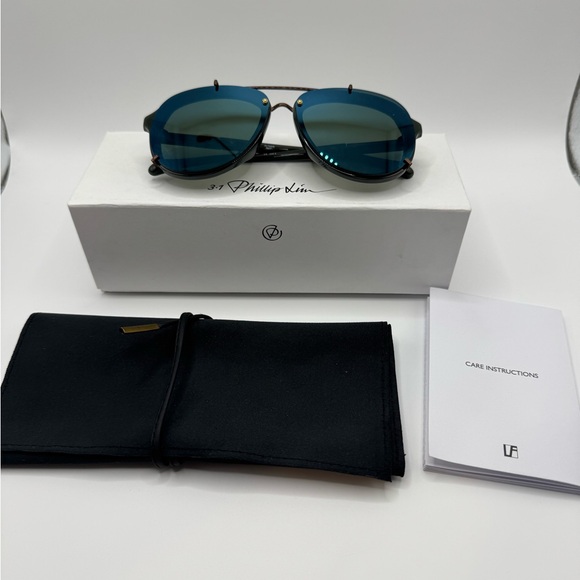 New Linda Farrow X 3.1 Phillip Lim Sunglasses Green PL162
